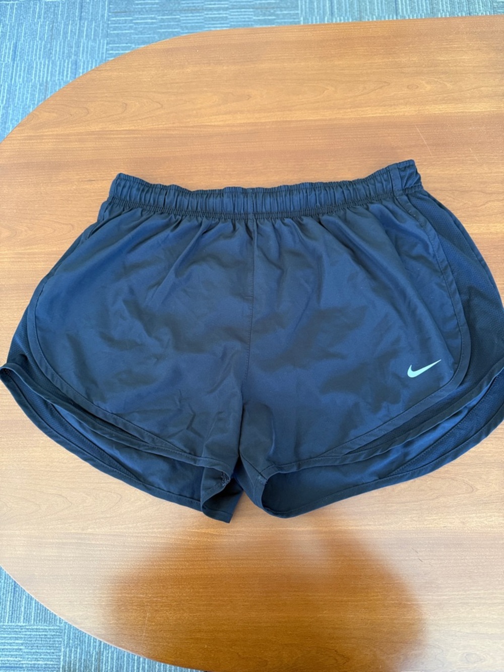 Nike Women's All Black Athletic Shorts with  Swoosh